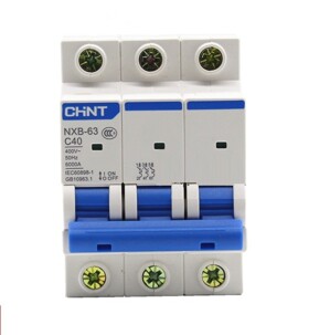 Cầu dao MCB Chint NXB-63 - 20A 6KA 3P