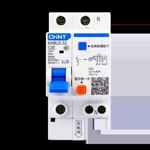 Cầu dao RCBO Chint NXBLE-63 1P+N 50A