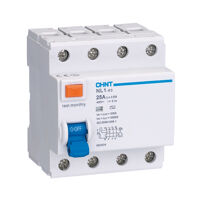 Cầu dao RCCB Chint NL1-63 4P 25A 6kA 30MA