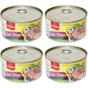 Chả đùm Vissan lốc 4 hộp x 200g