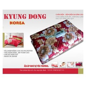 Chăn điện Hàn Quốc Kyungdong Nhung cao cấp mới