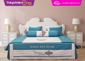 Chăn ga gối Sông Hồng Home Collection H15 028 ga chun