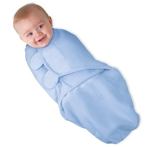 Chăn quấn bé Summer Infant Swaddleme cotton small blue 73670B (73720B)