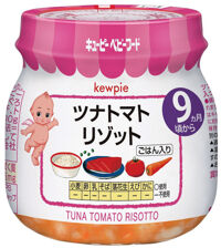 Cháo ăn dặm Kewpie 9th - Gạo, cá ngừ, đậu xanh, cà rốt, cà chua