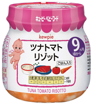 Cháo ăn dặm Kewpie 9th - Gạo, cá ngừ, đậu xanh, cà rốt, cà chua