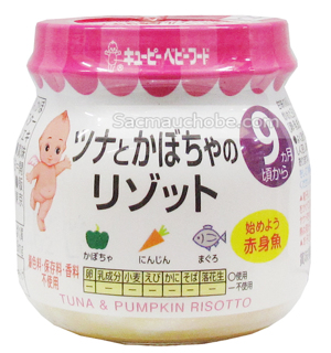 Cháo ăn dặm Kewpie vị cá ngừ và bí đỏ 100g cho trẻ trên 9 tháng