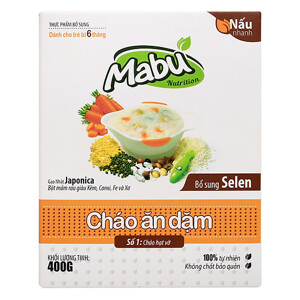 Cháo ăn dặm Mabu hạt vỡ 400g