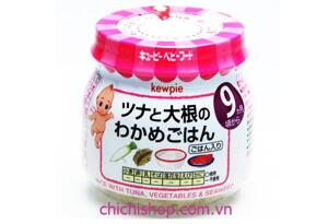 Cháo cá ngừ đỏ rong biển kewpie