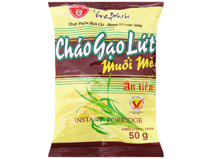 Cháo Gạo lứt muối mè Bích Chi - 50g