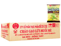 Cháo Gạo lứt muối mè Bích Chi - Thùng 50 gói 50g