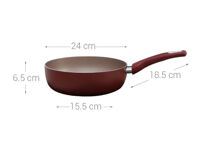 Chảo nhôm chống dính đáy từ 24cm Delites CSE