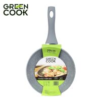 Chảo sâu vân đá đáy từ Green Cook 20cm GCP02-20IH