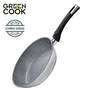 Chảo từ sâu lòng vân đá chống dính tráng gương Green Cook GCP04-26IH