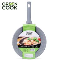 Chảo vân đá từ chống dính sâu lòng Green Cook GCP02 28 cm