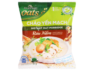 Cháo yến mạch Xuân An rau nấm gói 40g