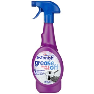 Chất tẩy rửa dầu mỡ và các vết dơ Astonish Grease Off Spgay & Wipe - 750 ml