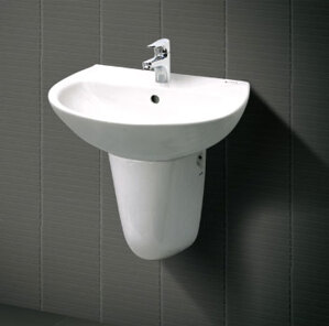 Chậu lavabo chân lửng inax GL-285V & L-288VC