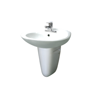 Chậu lavabo chân lửng inax L-284V & L-284VC