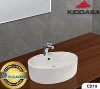 Chậu lavabo đặt bàn Viglacera CD19