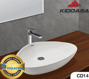 Chậu lavabo đặt bàn Viglacera CD14