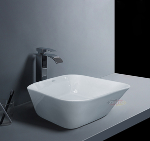 Chậu lavabo đặt bàn Zento LV1193 (420x425x165mm)