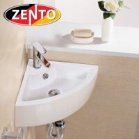 Chậu lavabo góc treo tường Zento LV6096