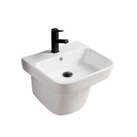 Chậu lavabo liền khối vuông treo tường Navier NV-421