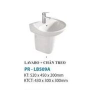 Chậu lavabo treo Proxia PR-LB509A