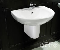 Chậu Lavabo treo tường chân lửng Zento LV6080-1