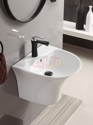 Chậu lavabo treo tường Luxury Zento LV500A