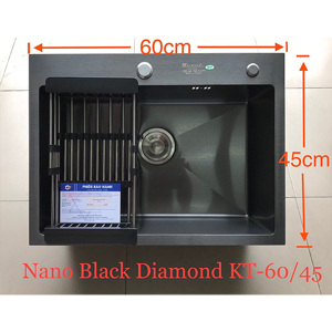 Chậu rửa bát 1 hố Nano Black Kagol 6045 (60x45)