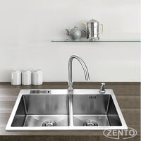 Chậu rửa bát inox 2 hố Zento HD8245C-304