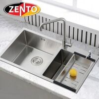 Chậu rửa bát inox 2 hố zento HD7843-304