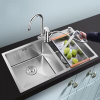 Chậu rửa bát inox 2 hố Zento HD8245-201