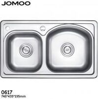 Chậu rửa bát inox JOMOO 0617 - 748*435*195mm