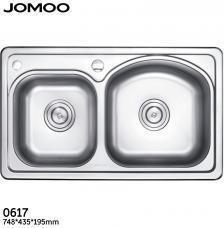 Chậu rửa bát inox JOMOO 0617 - 748*435*195mm