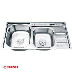 Chậu rửa bát Inox Picenza PZ9 9245B (có cài dao)