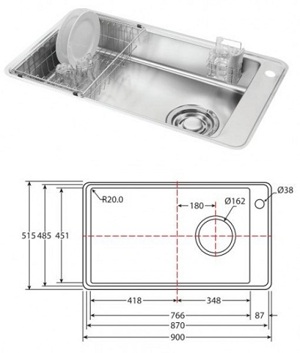 Chậu rửa bát Sobisung ULTRA-900