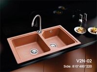 Chậu rửa chén bằng đá Việt Mỹ V2N-02