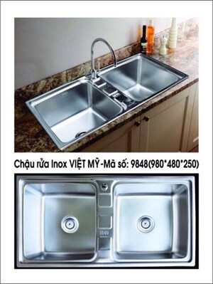 Chậu rửa chén Việt Mỹ 9848R