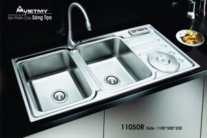 Chậu rửa chén Việt Mỹ inox H.12050AR