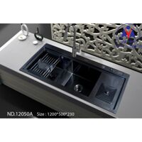 Chậu rửa chén Việt Mỹ inox phủ Nano ND.12050A