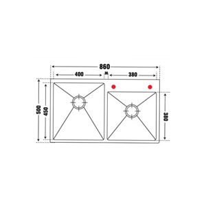 Chậu rửa inox Pona PNI1-8650