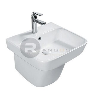 Chậu rửa lavabo liền chân Rangos RG-6106