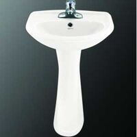 Chậu rửa lavabo treo tường Viglacera VTL3N và chân VI1T