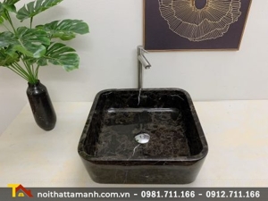 Chậu rửa lavabo vuông Eximstone NVM13