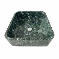 Chậu rửa lavabo vuông mỏng màu xanh dưa Eximstone BST52