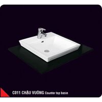 Chậu rửa mặt dương vành Hảo Cảnh C011