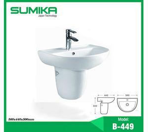 Chậu rửa mặt Sumika B-449