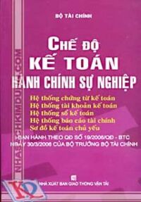 Chế độ kế toán hành chính sự nghiệp